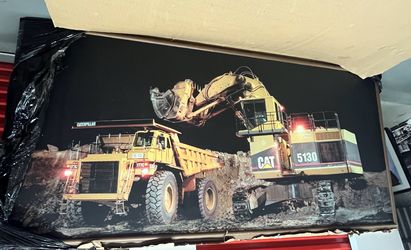 Giant Framed Construction Truck Photo