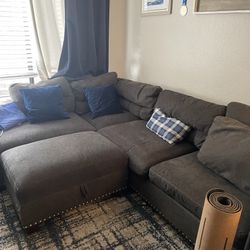 Big Couch With Ottoman