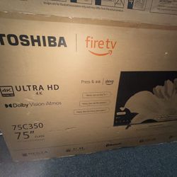TOSHIBA  75”  Amazon Fire Tv  LOADED!!