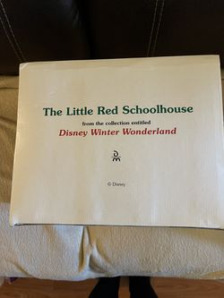 Danbury Mint Disney Winter Wonderland Little Red Schoolhouse Thumbnail