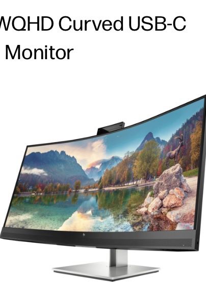 HP Er34m G4 WQHD Curved USB-C Conferencing Monitor- NEW