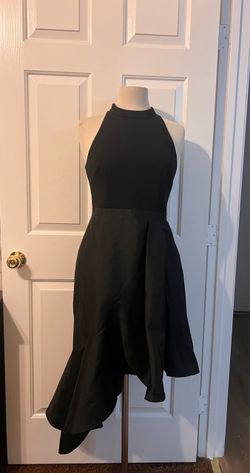 Adrianna Papell Crepe ComboTafetta Dress