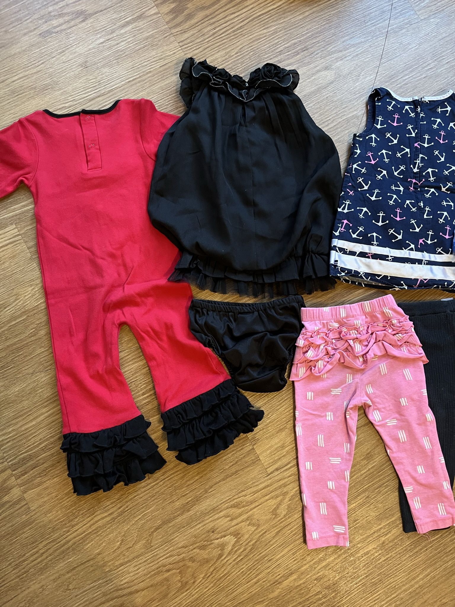 Girls Toddler 12 Month Lot of 9 Dresses Pants Shirt Jacket