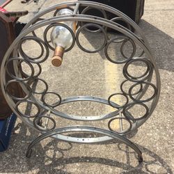 Bicycle Rim Wine Rack