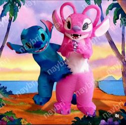 Stitch Angel Mascot Costume For Sale Halloween Party Event