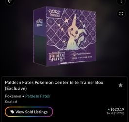 Pokemon center Paldean fates etb
