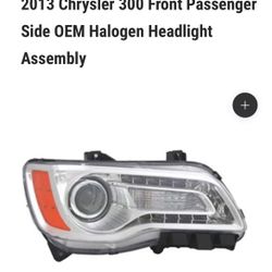 Chrysler 300 S Driver Side OEM Halogen Headlight 