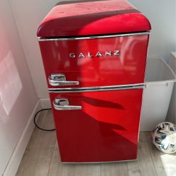 Red Small GALANZ Refrigerator 