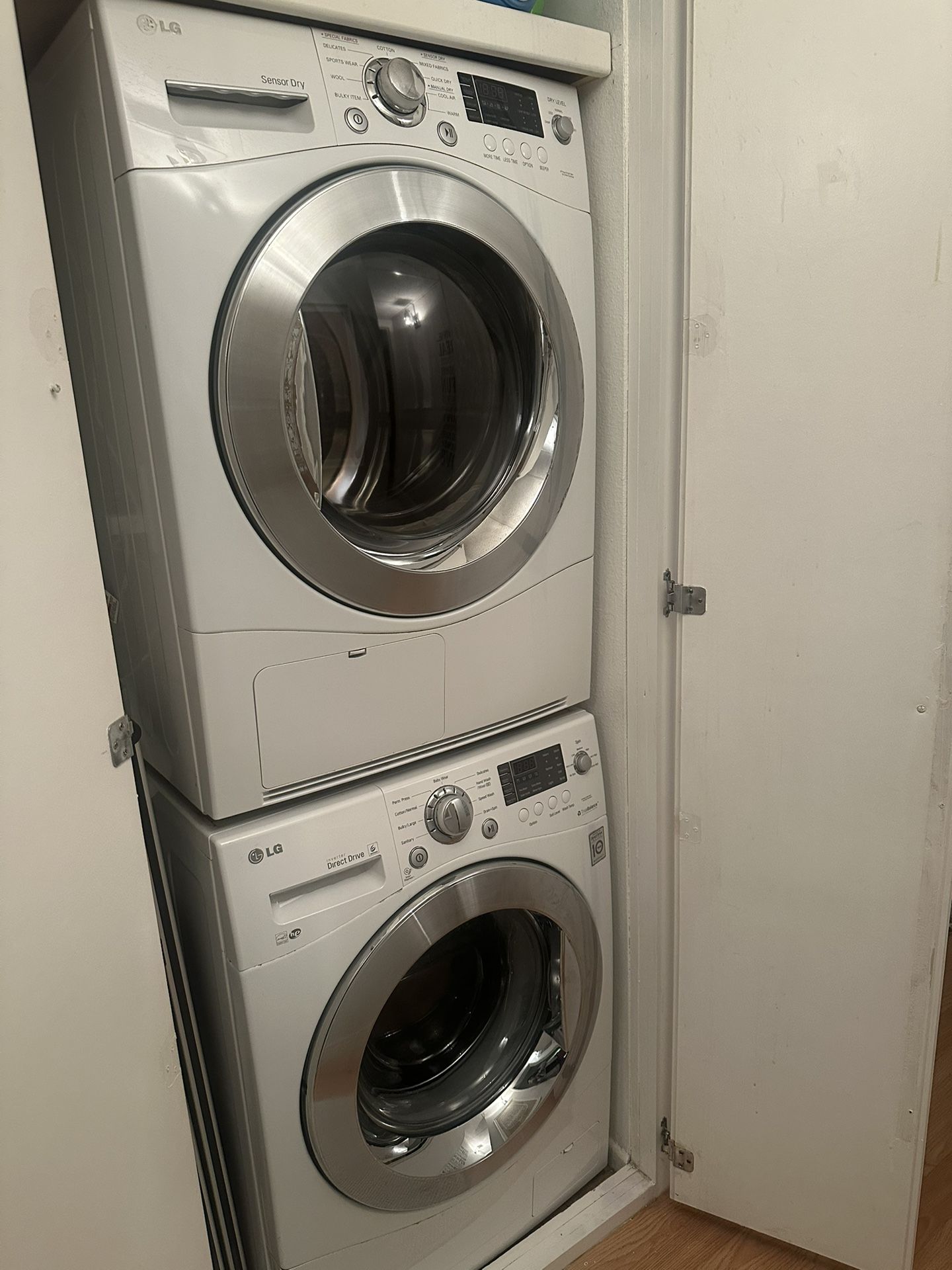 LG Ventless, Stackable Washer (needs Repair) & Dryer Set Sold AS IS