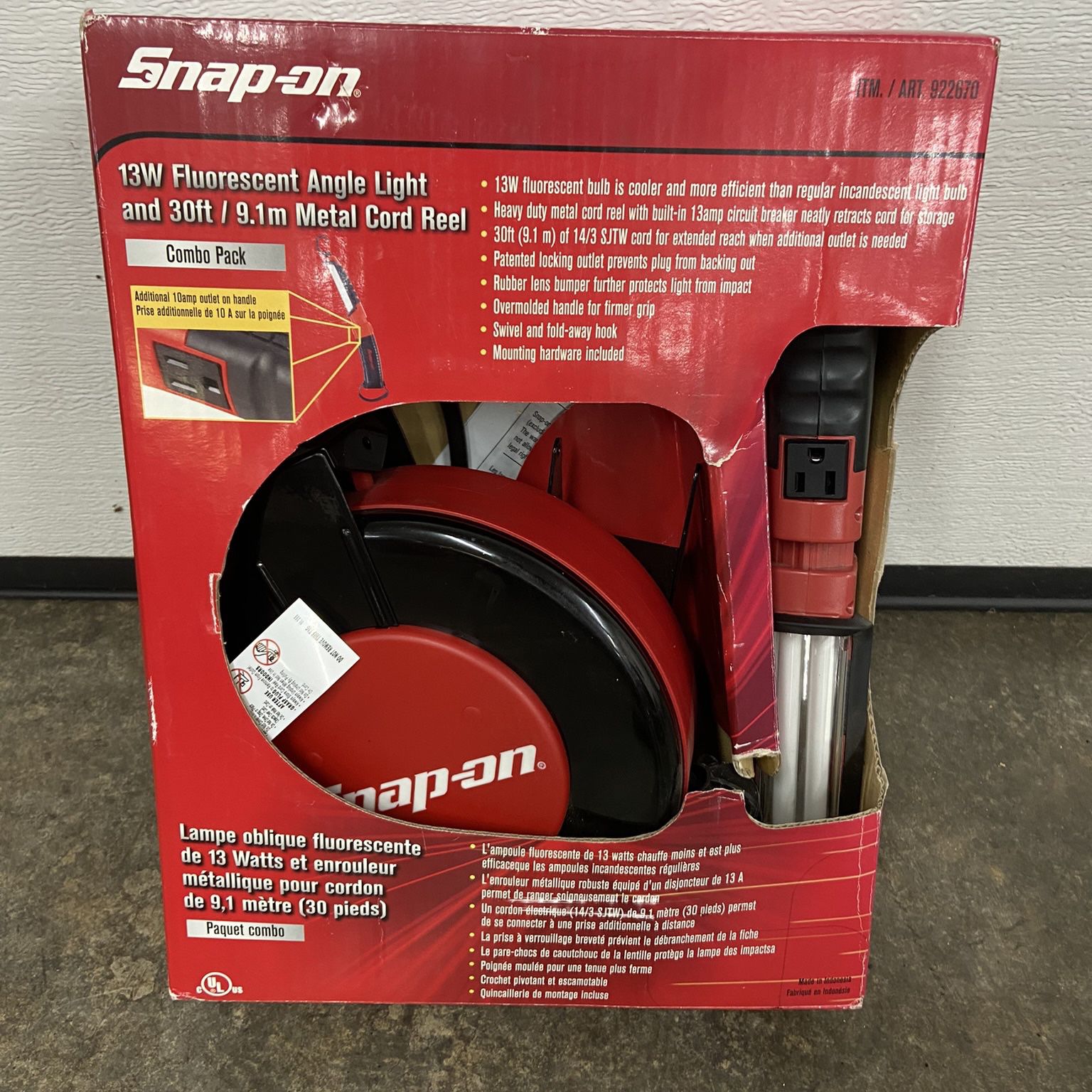Snap On Angle Light Retracting Reel NEW for Sale in Salem, OR