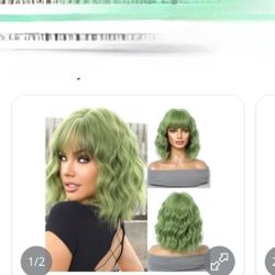Cosplay Green Wig