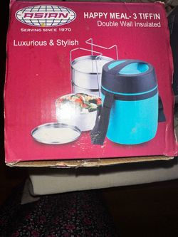 Stainless  Happy Meal 3 Tiffin  For lunch