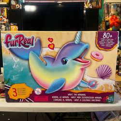 FurReal Wavy the Narwhal Interactive Animatronic Plush Toy, Electronic Pet