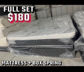 Full size pillow top mattress with box spring included