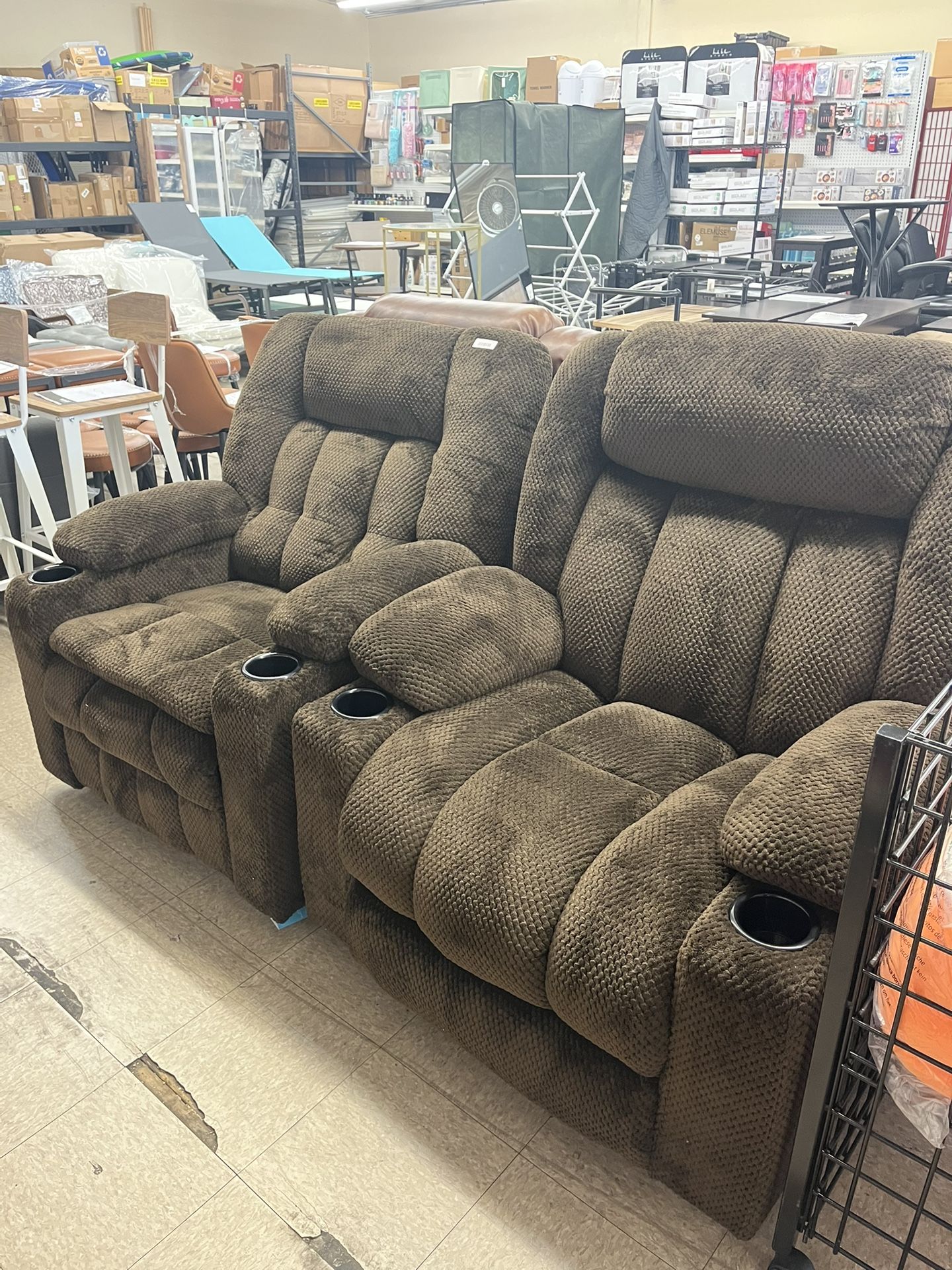 Recliner Triple Motor Large Wide Lift Chair with Heat and Massage Power Headrest Soft Plush Upholstery Brown