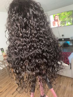 Custom made lace closure wig