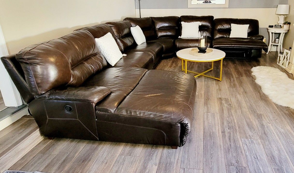 Leather Sectional