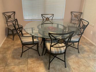 Glass top Dining Room set