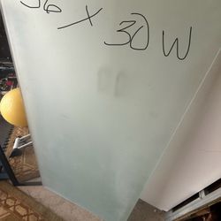 Frosted Solid Piece Of Glass