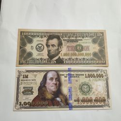 Movie Prop Money - Bills - One Million , Trillion