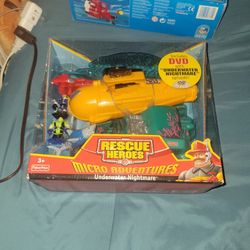 Toys Rescue Heroes Micro Adventure Submarine 