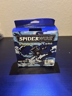 Spiderwire Stealth Blue Camo Braid- 500 Yards - 65 lb. test