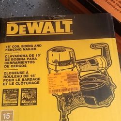 Dewalt Nail Gun  15 Coil Siding And Fencing Nailer