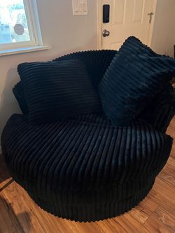 2 Swivel round sofa chairs
