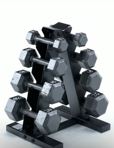 Brand new dumbbells 5-20 lbs with weight rack
