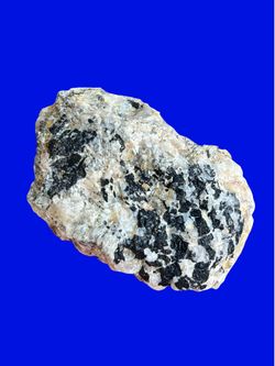 Black Tourmaline Mica And Quartz Specimen. Crystals Gemstones Rocks Minerals