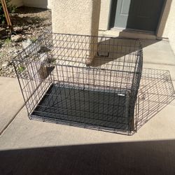 36” Large Metal Dog Crate with Tray $25