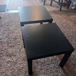 2 black end tables asking $20 each or both for $30 must pick up Broadway and apache buckeye az cash 