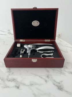Vintage Brookstone Heritage Connoisseur's Wine Opener Set