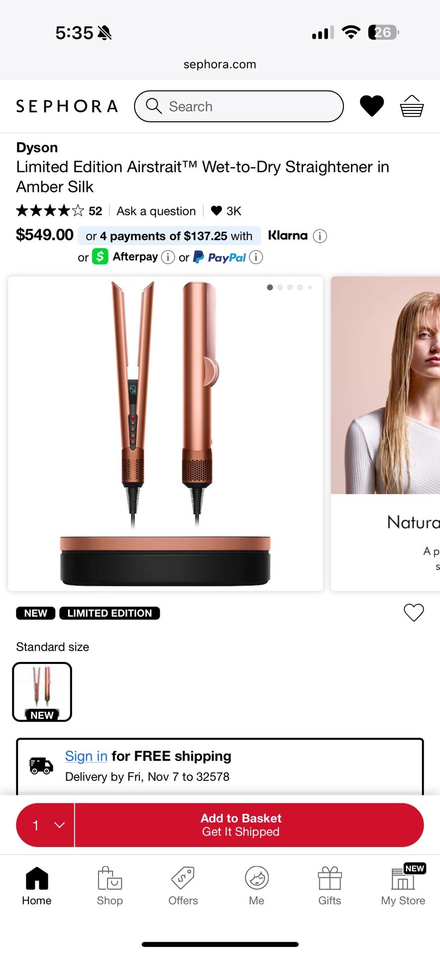 AirStrait Straightener **Brand New**