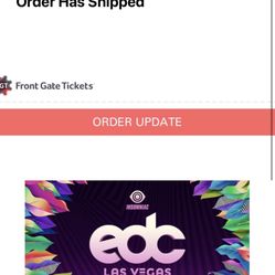 1 EDC Las vegas TICKET