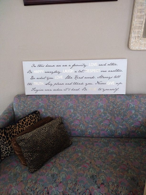 Canvas Art 24x12 Family Home