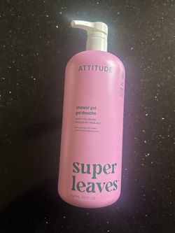 Super Leaves Attitude Shower Gel/Body Wash (White Tea Leaves Scent, Natural & Plant Based!)