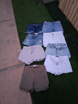 Shorts 27/4 woman's clothing Abercrombie and Levi's