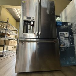 Café Three Door, Ice Water, And Coffee Stainless Steel