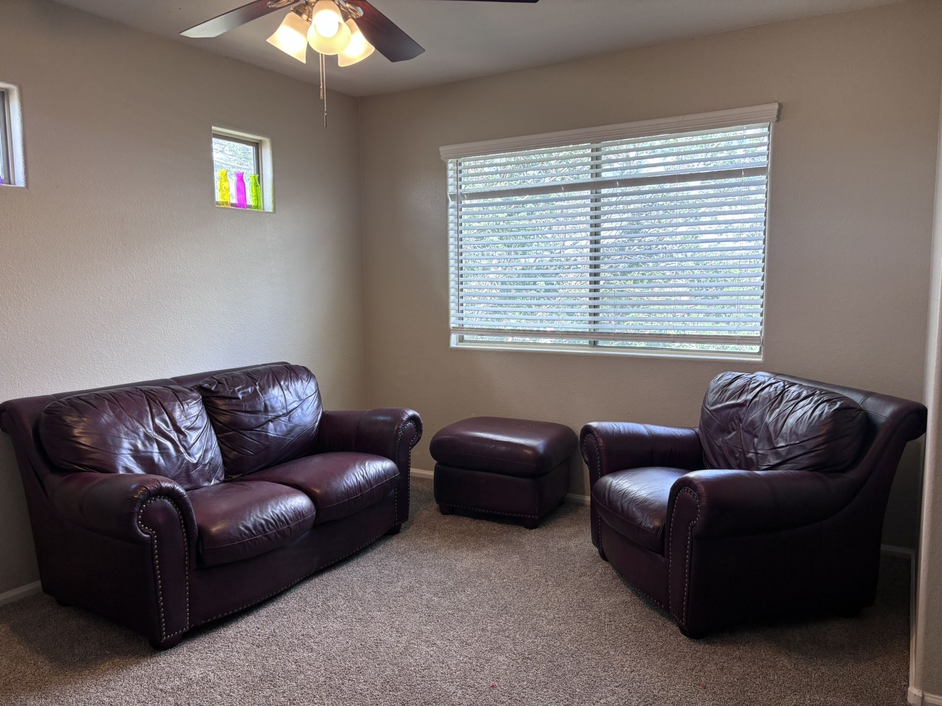 Leather Couch Set 