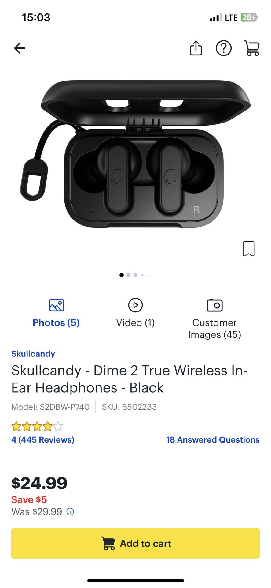 New Skullcandy Wireless Earbuds 