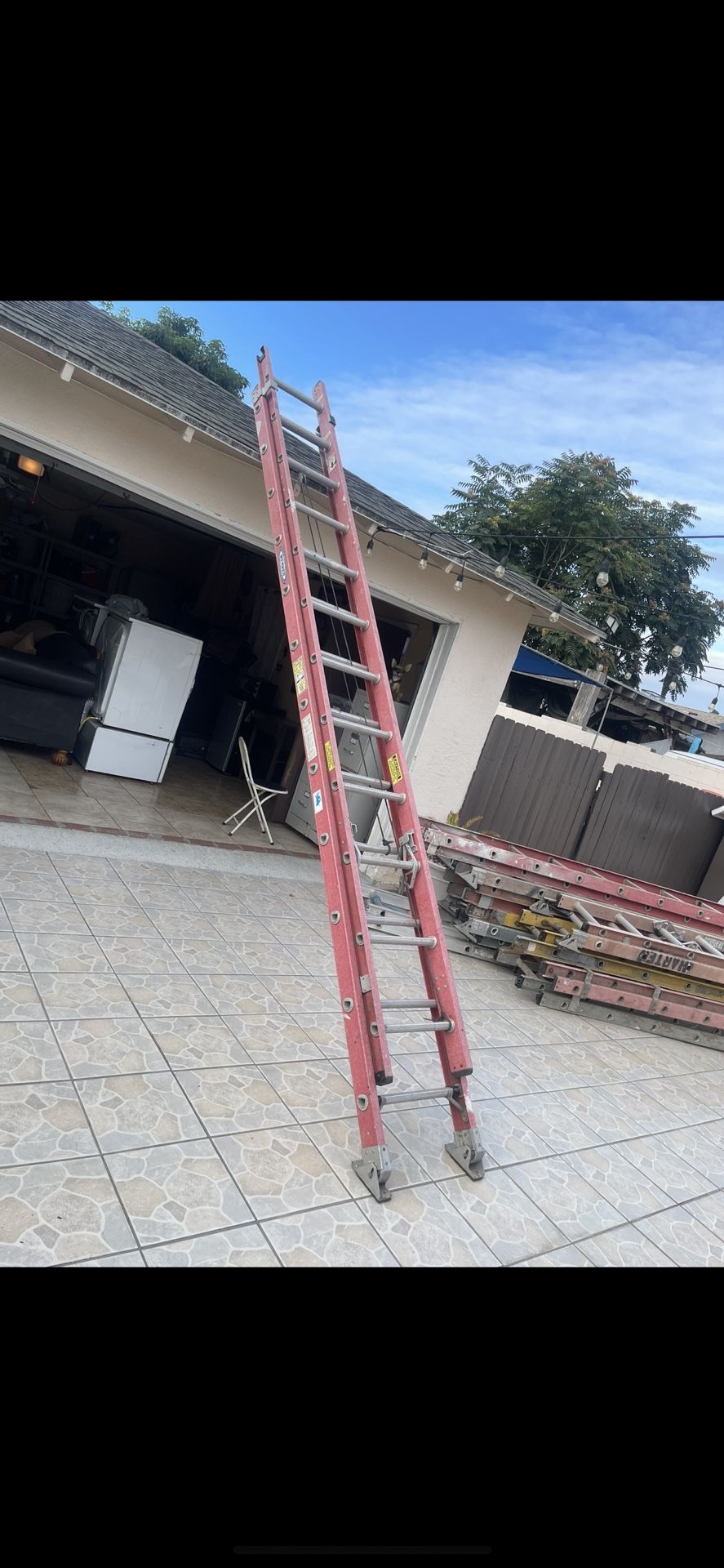 Excellent Condition, Different Sizes Five Or Less Extension Ladders