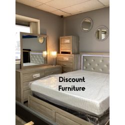 Queen Size Bedroom Set With Mattresses 💥