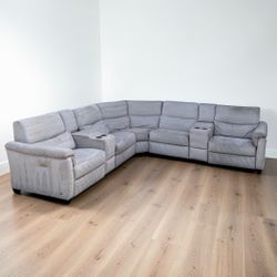 NUTUZZI ELECTRIC RECLINER SECTIONAL