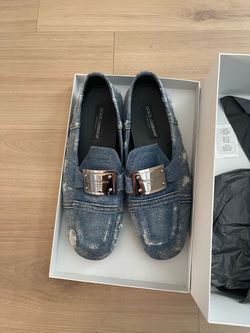 Dolce & Gabbana D&G men’s loafers jeans denim