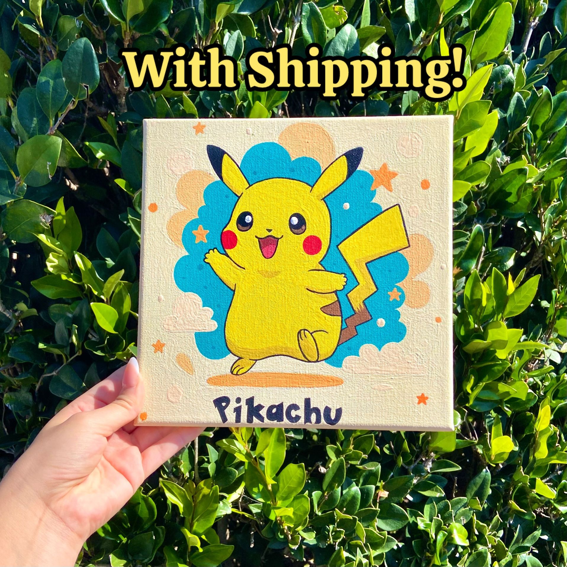 Pikachu Painting (Hand-made)