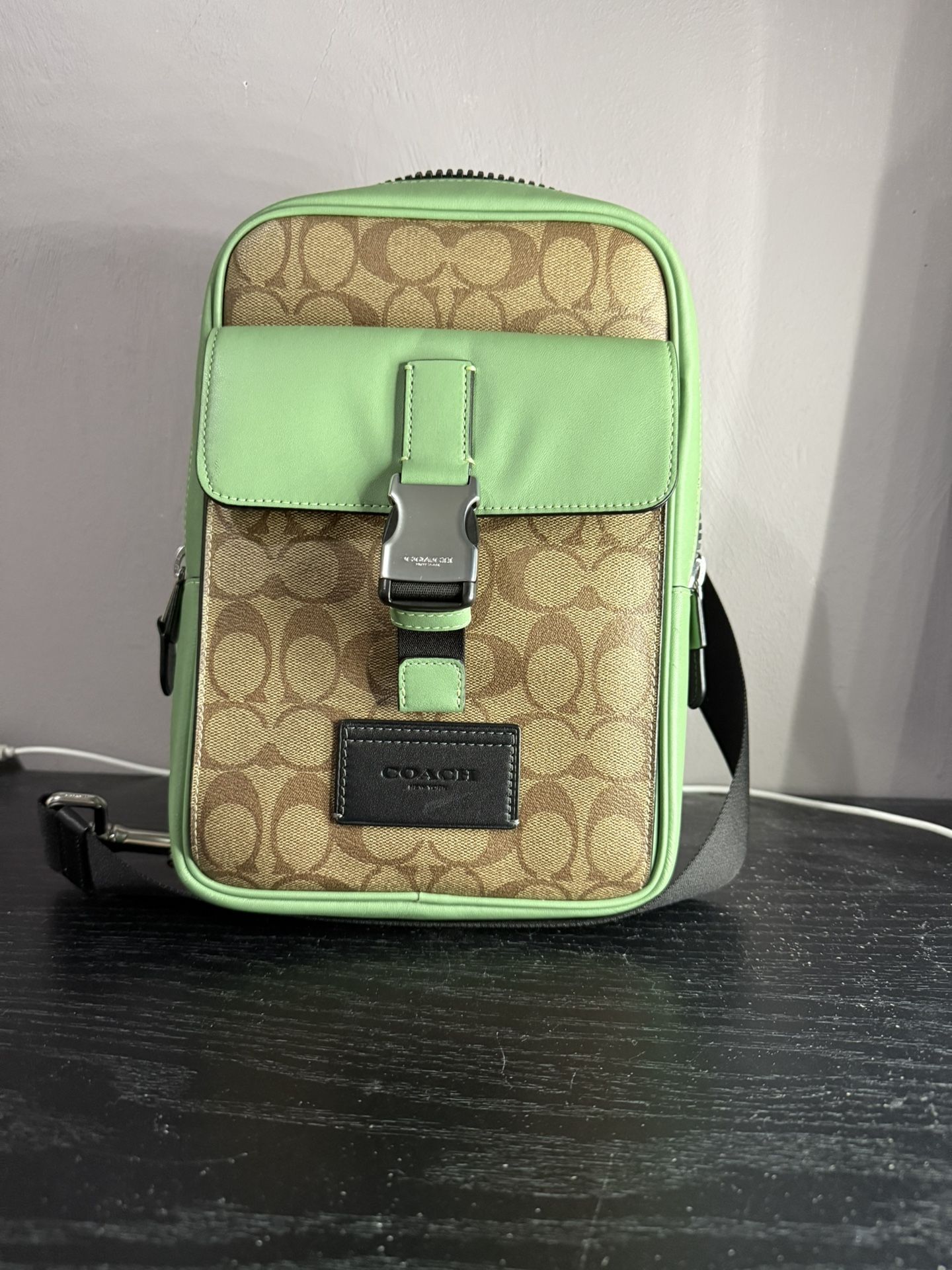 Green COACH Satchel