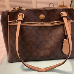 Coach Peyton Jordan Signature Carryall Double Zip 