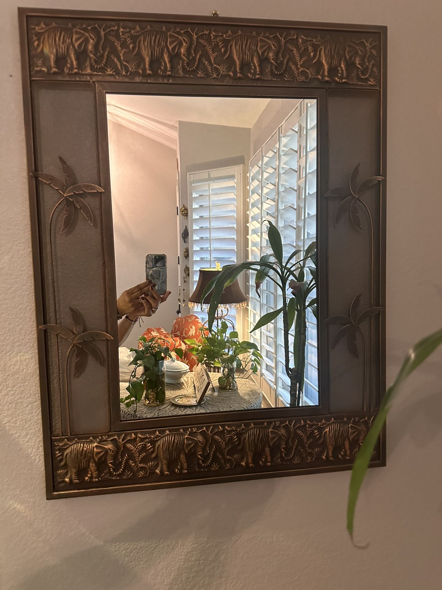 Mirror with Elephants
