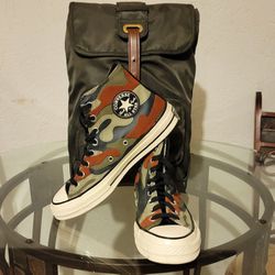 Converse "Camo" High Tops & Backpack 